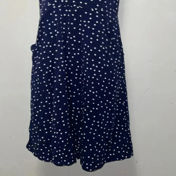 47 Hawthorne Blue Polka dot Dress-Small - Picture 4 of 8